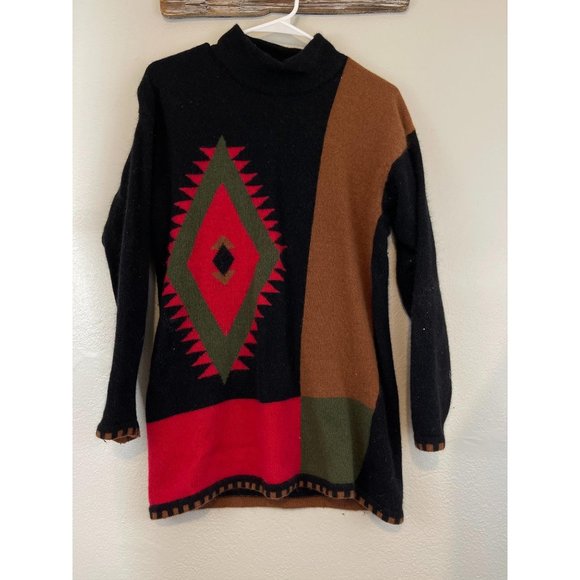 Summit Hill Lambswool Medium Angora Dress Aztec - Picture 2 of 5